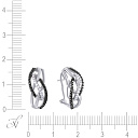 Серьги из белого золота с бриллиантами