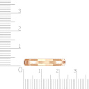 Кольцо обручальное из красного золота