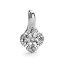 Подвеска из белого золота с бриллиантами