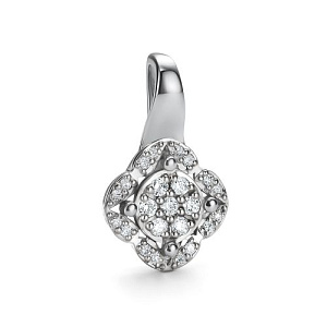 Подвеска из белого золота с бриллиантами