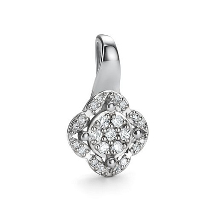 Подвеска из белого золота с бриллиантами