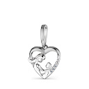 Подвеска из белого золота с бриллиантами