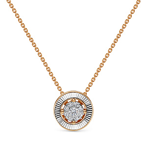 Колье из красного золота с бриллиантами