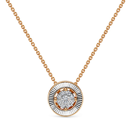 Колье из красного золота с бриллиантами