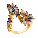 Кольцо из серебра с фианитом