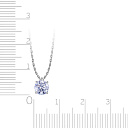 Колье из белого золота с бриллиантом