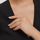 Кольцо из белого золота с бриллиантами