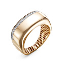 Кольцо из красного золота с бриллиантами