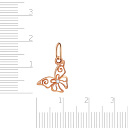 Подвеска из красного золота с фианитом