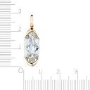 Подвеска из желтого золота с топазом