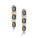 Серьги с английским замком из красного золота