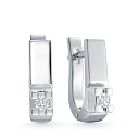 Серьги из белого золота с бриллиантами