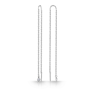 Продевки из серебра с фианитом