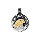 Подвеска из серебра с фианитом