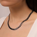 Колье из серебра с эмалью