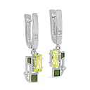 Серьги с английским замком из серебра