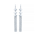 Серьги с английским замком из серебра