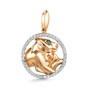 Подвеска из красного золота