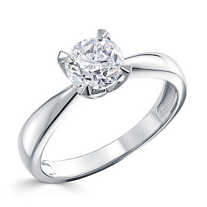 Кольцо из белого золота