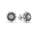 Серьги из белого золота с бриллиантами