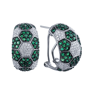 Серьги из белого золота