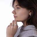 Серьги с английским замком из серебра