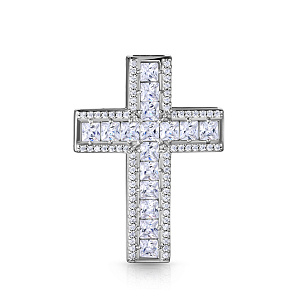 Подвеска из серебра с фианитом