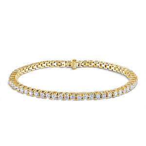 Браслет декоративный из желтого золота