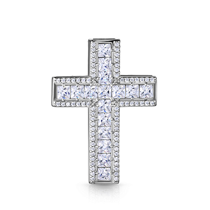 Подвеска из серебра с фианитом