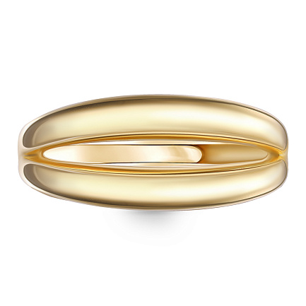 Кольцо из серебра с позолотой