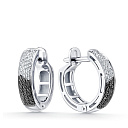 Серьги из белого золота с бриллиантами