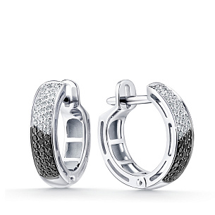 Серьги из белого золота