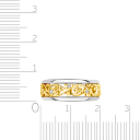 Кольцо обручальное из желтого золота с бриллиантами