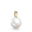 Подвеска из желтого золота с жемчугом