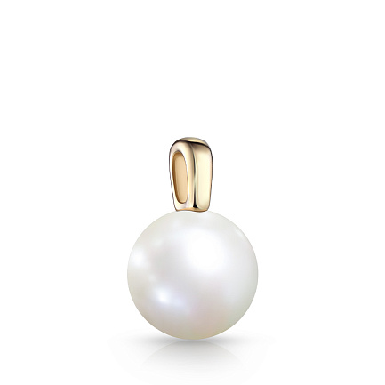 Подвеска из желтого золота с жемчугом