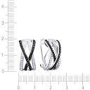 Серьги из белого золота с бриллиантами