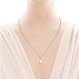 Подвеска из красного золота с жемчугом