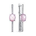 Серьги с английским замком из серебра