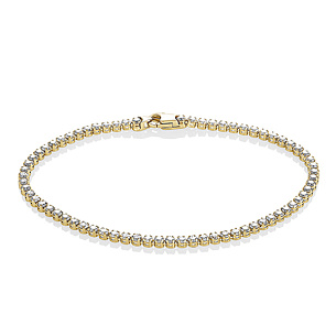 Браслет из желтого золота с бриллиантом