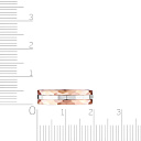 Кольцо обручальное с алмазной гранью