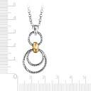 Колье из серебра с позолотой