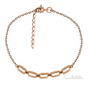 Браслет декоративный из красного золота