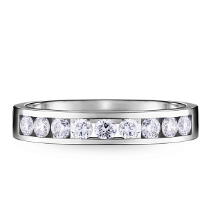 Кольцо из белого золота с бриллиантом