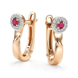 Серьги с английским замком 27284-103