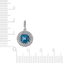 Подвеска из белого золота с бриллиантами