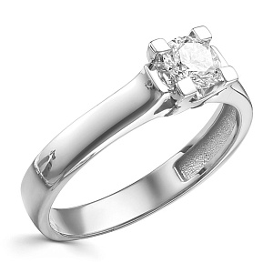 Кольцо из белого золота