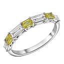 Кольцо из белого золота с бриллиантами