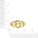 Кольцо из серебра с позолотой