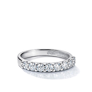 Кольцо из белого золота с бриллиантами