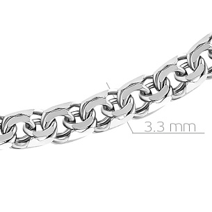 Браслет ручной работы из серебра, плетение шпрингелевое